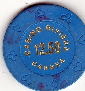 Francés: Casino Riviera 12,50, Cannes - Imagen 1 de 2
