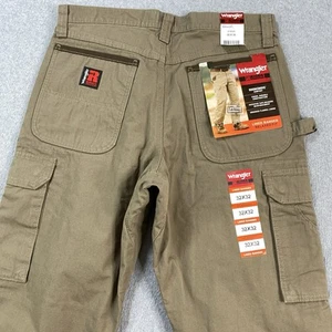 NEW Wrangler Riggs Pants Mens 32x32 Flannel Lined Ranger Relaxed Workwear NWT - Picture 1 of 16