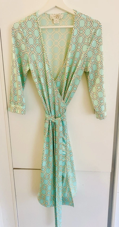 Платье с геометрическим узором в стиле Дианы фон Фюрстенберг - размер средний - Изображение 1 из 3