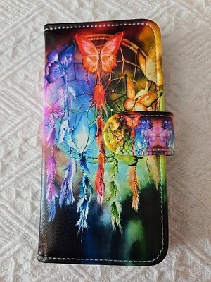 Apple iPhone XS 2- 5/8 X 5-3/4 Case Cover Butterfly Dream Catcher - Image 1 of 4
