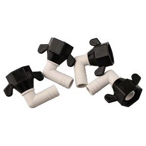 Adattatore girevole 360 gradi adattatore gomito barb resistente alla corrosione - Picture 1 of 12