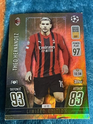 2021-22 Topps Match Attax UCL Extra - Limited Edition Gold Theo Hernandez #LE 12 - Image 1 of 2