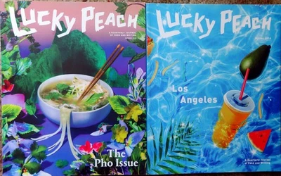 LUCKY PEACH Quarterly Journal of Food and Writing - 2 Issues Winer, Summer 2016 - Image 1 of 3