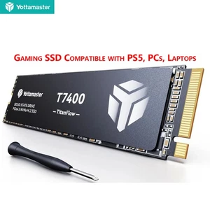 1/2/4TB SSD M.2 PCIe Gen4x4 NVME SSD Up To 7450/6500MB/s Read/Write 3D TLC NAND - Picture 1 of 9