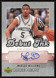 2006-07 Upper Deck Rookie Debut Debut Ink Marcus Williams #DI-MW New Jersey Nets - Picture 1 of 2