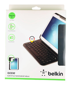 Belkin QODE Slim Style Universal Tastatur mit Hülle für 10" Tablets Android iOS