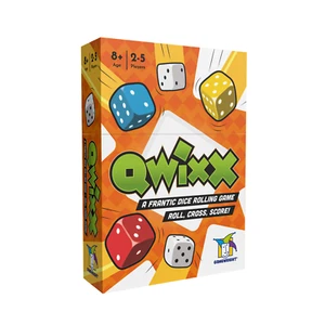 Qwixx - A Frantic Dice Rolling Game - Roll, Cross, Score! - Gamewright - Picture 1 of 2
