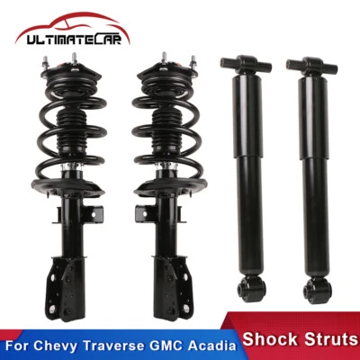 4x Strut Shock Absorbers For Chevy Traverse GMC Acadia Buick Enclave Front+Rear Foto 1 de 4