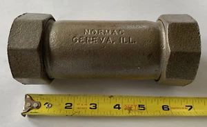 Accoppiatore maschio linea gas Normac da 1-1/4" a 1-1/4" con anelli di bloccaggio XX6, X-X6 - Foto 1 di 2