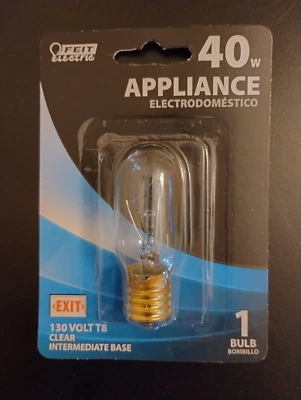 Feit Electric 40W Appliance Bulb 130 Volt T8 Clear - Image 1 of 2