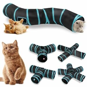 Training Rabbit Play Product Cat Exercise Toy Pet Long Tunnel Tube Hanging Ball