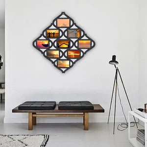 Collage Picture Frame Lot Holds 9 Images Wall Hanging Multiple Photos 4x6 Inch  - Picture 1 of 12