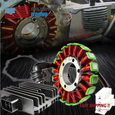 Magneto Coil Stator+Voltage Rectifier+Gasket Assy For 06-16 Yamaha YZF-R6 YZFR6 - Image 1 of 3