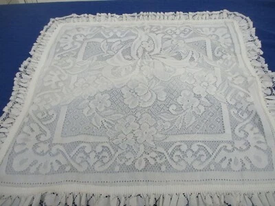 Taie d'oreiller N°61 en dralon dentelle 71 x 77 cm   - Photo 1/4