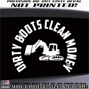 Heavy Equipment Operator Vinyl Decal Sticker Window Hard Work / Work For It - Picture 1 of 4