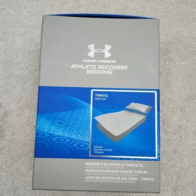 Juego de sábanas Under Armour Athlete Recovery Twin/XL blancas Foto 1 de 4