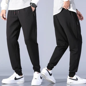 Men's Activewear Track Pant Sweatpants Sport Gym Pocket Casual Joggers Trousers - Picture 1 of 9