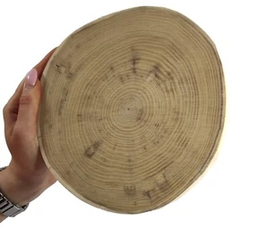 Baumscheibe Holzscheibe OHNE  Rinde  geschliffen Fi 15-30 cm; 2-3,5 cm / AKAZIE - Bild 1 von 17