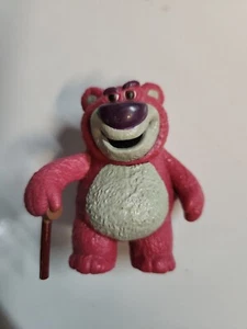 Toy Story Lotso Huggin Bear With Cane Figure Toy Cake Topper- 3.25" Disney Pixar - Picture 1 of 1