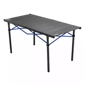 Kings Aluminium Roll-Up Camp Table | 50kg Weight Rating | Locking Frame - Picture 1 of 11