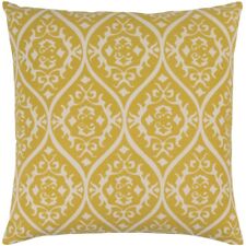 Somerset by Surya Down Fill Pillow, Lime/Ivory, 18' Square - SMS004-1818D