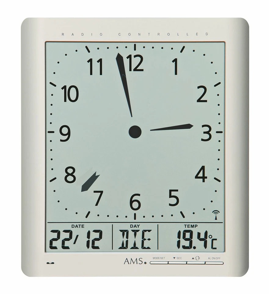 AMS 5898 Wanduhr mit batteriebetriebenem Quartzwerk - Bild 1 von 1