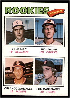1977 Topps #477 1977 Rookies Ault Dauer Mankowski - Image 1 of 2