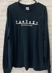 Vintage STEVE SILBER STRANDDECKE BABYLON schwarz grafisches T-Shirt XL San Francisco - Bild 1 von 12