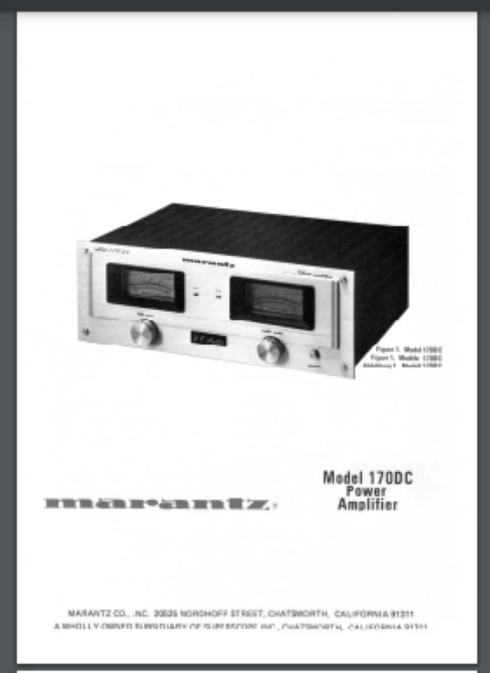 Marantz 170DC Stereo Power Amplifier