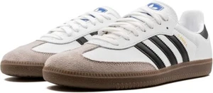 NUEVO HOMBRE ADIDAS SAMBA OG B75806 BLANCO NEGRO GRANI CUERO Y GAMUZA SUPERIOR - Imagen 1 de 7
