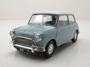 Austin MINI COOPER S Rhd 1965 Azul Claro Coche a Escala Blanco 1:24 Whitebox - Imagen 1 de 8