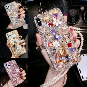 Für Blackview Hai 8 9 Oscal Tiger Glitzer Glitzer Blume Full Diamond Etui Abdeckung - Bild 1 von 20