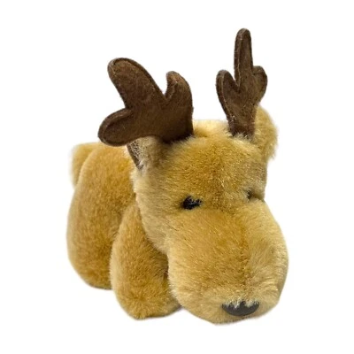 Enesco Chris The Christmas Moose Plush Vintage 1995 Chubby Stuffed Animal Mini - Image 1 of 4