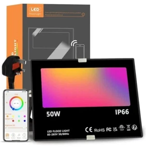 Bhochy LED Fluter Außen 50W Äquivalent, Smart RGB Fluter mit... - Bild 1 von 7
