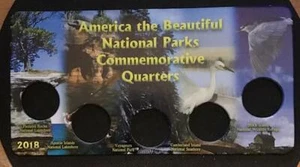 EDGAR MARCUS 2018 NATIONAL PARK 3 1/2" x6 3/4" CARDBOARD DISPLAYER wVINYL SLEEVE - Picture 1 of 1