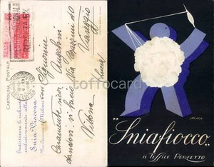 PUBBLICITA' TESSILE SNIAFIOCCO-FUTURISMO-AUTORE ARACA-C51-89 - Picture 1 of 1
