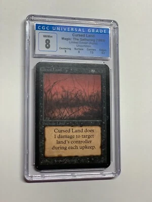 Cursed Land MTG Alpha Magic the Gathering with Sub-Grades CGC 8 044 - Image 1 of 2