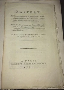 GENDARMERIE NATIONALE. 29 DOCUMENTS RÉVOLUTIONNAIRES. 1791-1793. - Picture 1 of 12