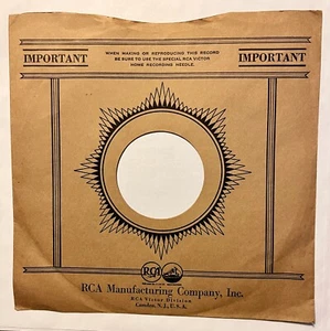 Lot of NINE Scarce 1930s RCA Record Sleeves For 10-inch Home Recording 78s - Picture 1 of 2