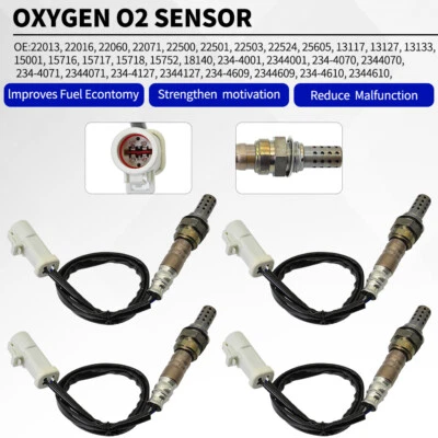 Juego de 4 sensores de oxígeno O2 aguas arriba/aguas abajo 11171843 para Ford Mercury Mazda 234-4045 Foto 1 de 4