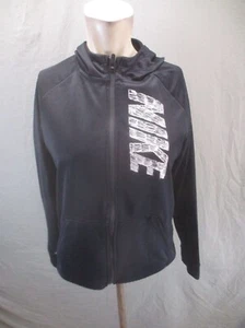 NIKE DRI-FIT Size XL Kids Unisex BLK Full Zip Pocket Workout Athletic Jacket 075 - Picture 1 of 10