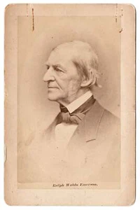 George K. Warren, photog. Cabinet card photo Ralph Waldo Emerson c. 1870 - Picture 1 of 2
