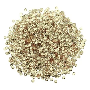 3000Pcs Loose Cup Sequins, 4mm Round Loose Sequin - 0.7 oz (20g), Light Gold - Picture 1 of 7