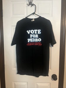 Vintage Vote for Pedro Napoleon Dynamite T-Shirt Size Large Black 2005 - Bild 1 von 7