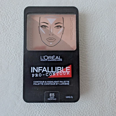 L’Oreal Infallible Pro-Contour & Highlight Palette 815 Deep 0.24oz New Sealed - Image 1 of 4