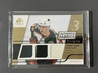 2008-09 SP Game Used Edition Authentic Triple Fabrics  Pierre -Marc Bouchard /25 - Image 1 of 2