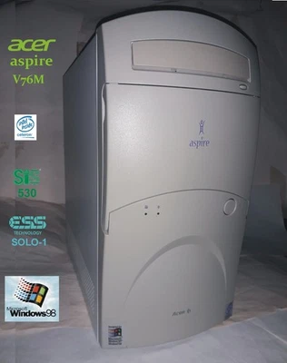 ACER ASPIRE V76M - CELERON 500 MHZ - WIN 98 - COME NUOVO - TESTATO FUNZIONANTE - Immagine 1 di 4