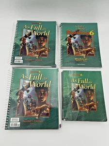 Bob Jones Reading 6 As Full As The World Set- Student & Teacher- 6th Grade - Picture 1 of 2