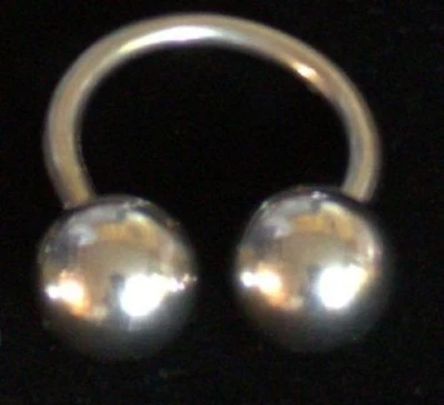 1 pieza 12g bola grande 316L 10mm 8mm 6mm acero quirúrgico 316L herradura Prince Albert Foto 1 de 4