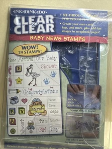 BABY NEWS 29 Stempel transparent unmontiert Gummistempelset Inkadinkado 93607 - Bild 1 von 4